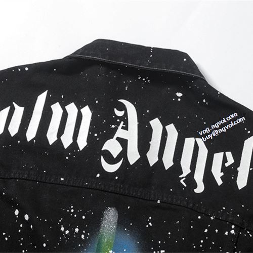 海外セレブ愛用 2021秋冬 パーム・エンジェルス Palm Angels ジャケット ブルゾン 立体的な衿元 パーム エンジェルス スーパーコピー スナップ止め仕様 高級感漂わせる